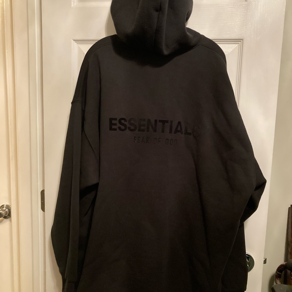 Essentials hoodie men’s size XXL excellent condition black verified authentic